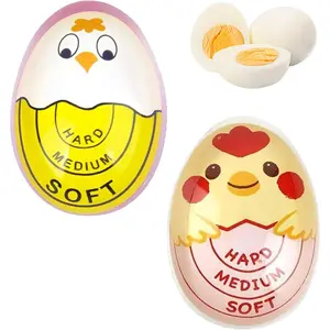 Egg Timer ,1/2 Counts Egg Time Reminder, Egg Reminder Tool, Practical Kitchen Utensils & Gadget, Cute Kitchen Accessories,  Time Reminder, Kitchen Gadgets, Dorm Essentials, Kitchenware for Hard Boiled Eggs Soft Boiled