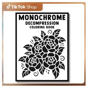 Mental Decompression Monochrome Coloring Book: Escape from Stress with Relaxing and Mindful One Color Illustrations for Adults, Kids, and All Ages -- One Color Collective - Paperback