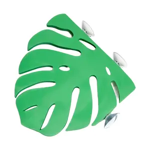 Corner Monstera Leaf Perch/Hammock for Bettas, Frogs & Blennies | Suction Cup Aquarium Decor | Resting & Enrichment Spot