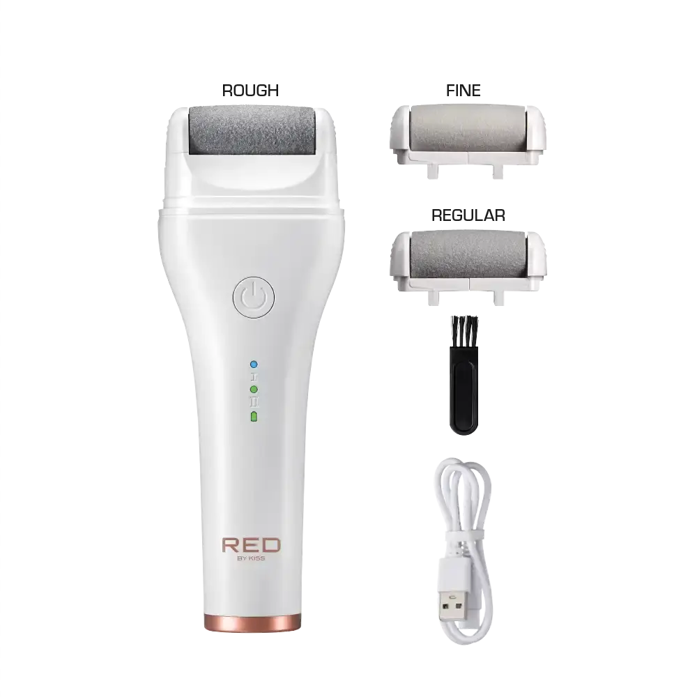 RED by KISS Cordless Electric Foot File Callus Remover
