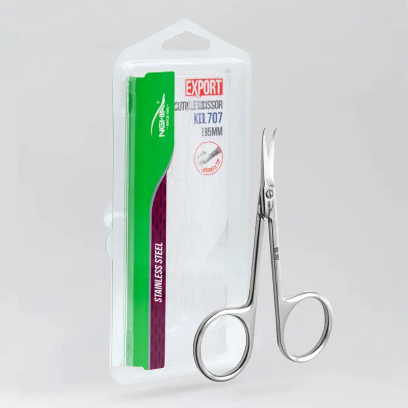 NGHIA Professional Cuticle Scissors – Stainless Steel Hooked Tip (95mm / 102.5mm / 108mm) NGHIA Professional Cuticle Scissors – Stainless Steel Hooked Tip (95mm / 102.5mm / 108mm)