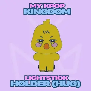 My Kpop Kingdom Light Stick Holder HUG Version Compact PLA Filament 3D Printed Desk Shelf Stand for Kpop Fans