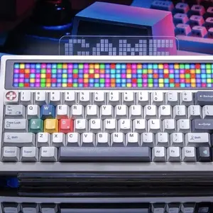 AM RGB 65 R1.5 Tri-Mode Mechanical Keyboard – Game Boy Inspired, DIY LED Screen，RGB Panel, Custom Mount, Premium Build