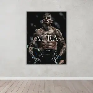 Carlos Prates Mma Fighter Tribute Poster - Combat Sports Wall Art For Gym Motivation And Knockout Highlight Decor