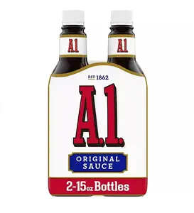 A1 Original Steak Sauce 15 oz 2 pk Perfect for Hamburgers Steaks Chicken Breasts & Vegetables Since 1862 Classic Flavor Enhancer