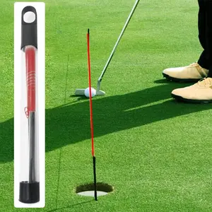 HH-GOLF® Golf Putting String Guide Alignment Training Aid Poket Size Master Straight Golf Putting Guide Line with Pegs, 3 Yards Length