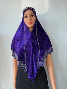 Mini Embroidered Velvet Khimar