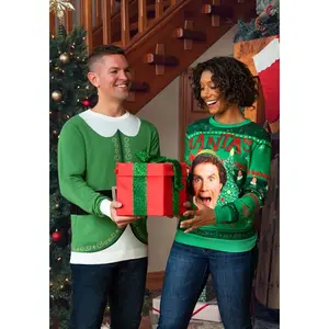 Adult Buddy the Elf Ugly Christmas Sweater