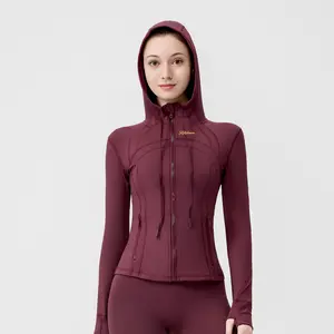 ROROlemon Slim Fit Hooded Athletic Jacket for Women