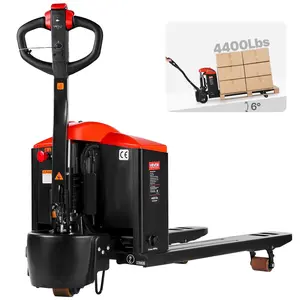 VEVOR Electric Pallet Jack, 4400 lbs Load Capacity, Lithium Battery Powered Pallet Jack Truck with 48Lx 27W Inch Forks for Material Handling, Suitable for Warehouse, Supermarket, Manufacturing