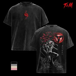 Anbu Kakashi Hatake Vintage Graphic Tee, Naruto Anime Streetwear top, Sharingan Dark Aesthetic Oversized Acid Wash T-Shirt for Men Women