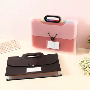 13-Pocket Accordion File Organizer, A4 Size Expandable Folder for Documents & Receipts, Ideal for Office Home Travel Use