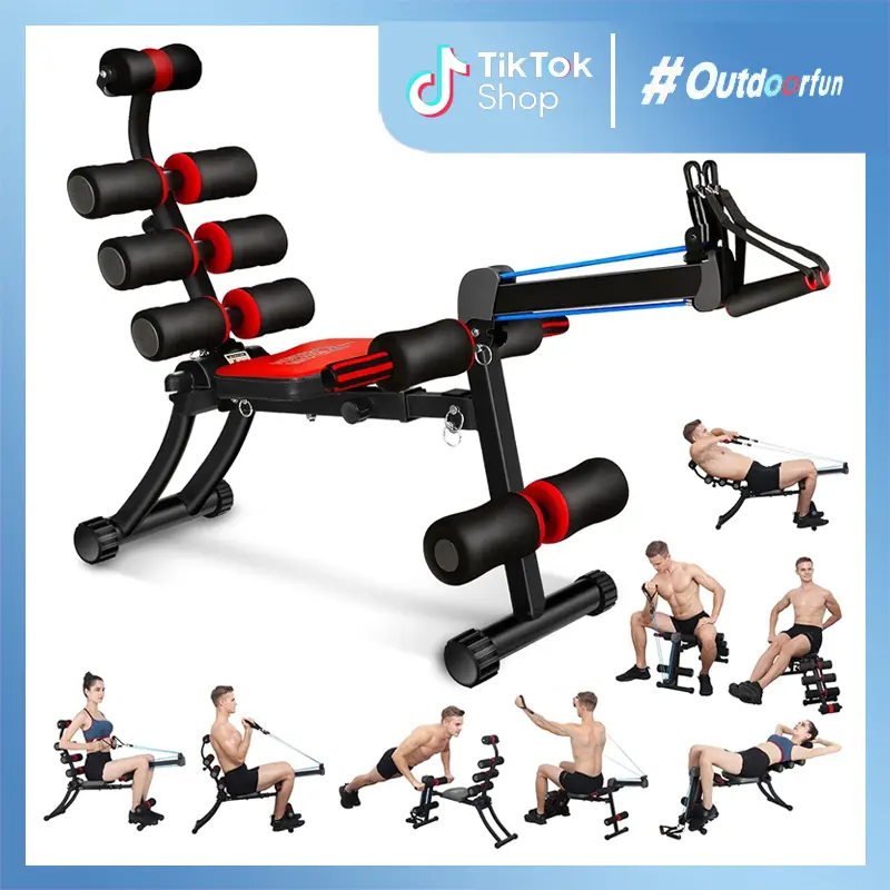 Magic BB 22 In 1 Ab Workout Equipment - Adjustable Ab Machine for Stomach Workout, Sit Up Exercise Equipment for Home Workouts, Abdominal Trainer & Ab Lounge Exercise Chair