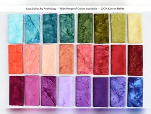 Lava Solids Batik | Heart (1497) by Anthology Fabrics | 100% Cotton