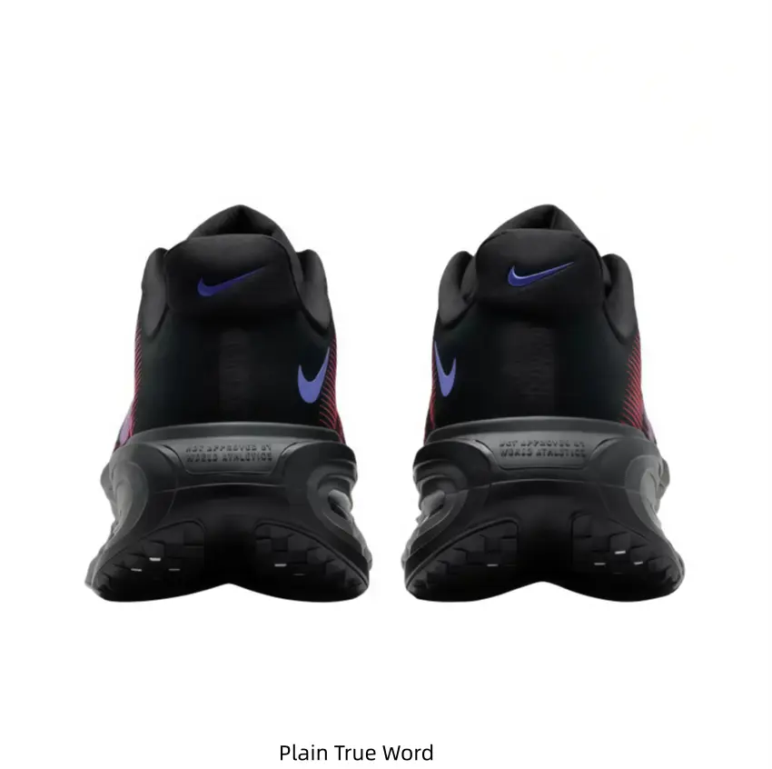 Black Running Shoes for Men - Lightweight Cushioned Sneakers with Visible Air Pods & Breathable Mesh Upper