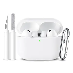 for AirPods Pro 3 Case 2025 Come with Cleaner Kit,Soft Silicone Durable Shockproof Protection Protective Cover for Apple AirPods Pro 3rd Generation Cases with Keychain, AirPod Pro 3 Case for Women Men