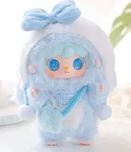 Yooki Warm Bunny - Adorable Character with Blue Bow and Cozy Blue Outfit