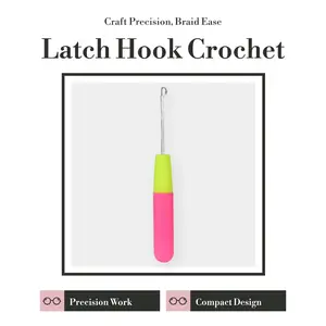 Datanala Latch Hook Tool - Precision Crochet Needle with Precise Tip for Micro Braids, Hair Extensions, Wigs Accessories