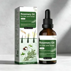 Thicker, Fuller Hair Naturally – Rosemary Oil for Hair & Scalp 50ml – Activates, Strengthens & Moisturizes – Nourishes Hair Follicles – Natural Plant Formula for Hair Growth – Daily Care