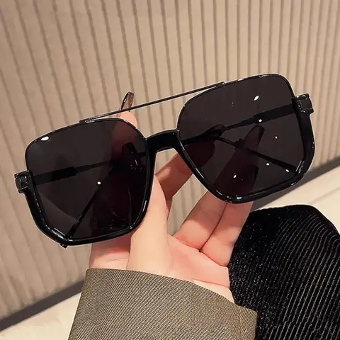 Women's Fashionable Metal Frame Sunglasses, High Quality Sunglasses, Trendy Casual Sunglasses for Everyday Use, Fashion Accessories for Outdoor Activities