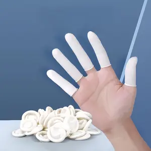 100/200/300 High-Quality Silicone Latex Finger Cots, Powder Free, Dust Free, Anti-Static Disposable, Soft and Comfortable for Electronics Medical and Food Handling