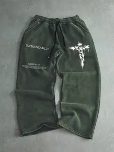 Trendy Street Style Drawstring Sweatpants, Comfortable Fit for Daily Wear, Versatile Fashion Pants for All Occasions, Prints, Trouser