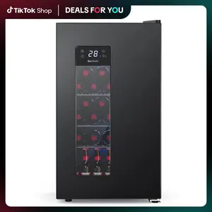 Deals For You Days Cowsar Beverage Refrigerator with Freezer, 2.6 Cu.Ft Compact Refrigerator, Reversible Door, Adjustable Thermostat, Mini Fridge for Bedroom, Office