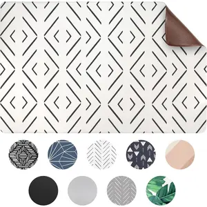 Mat for  and Water,  Feeding Mat |   Bowl Mat | Non-Slip  Mat for Floors | Pet Mats for  and Water | Easy to Clean