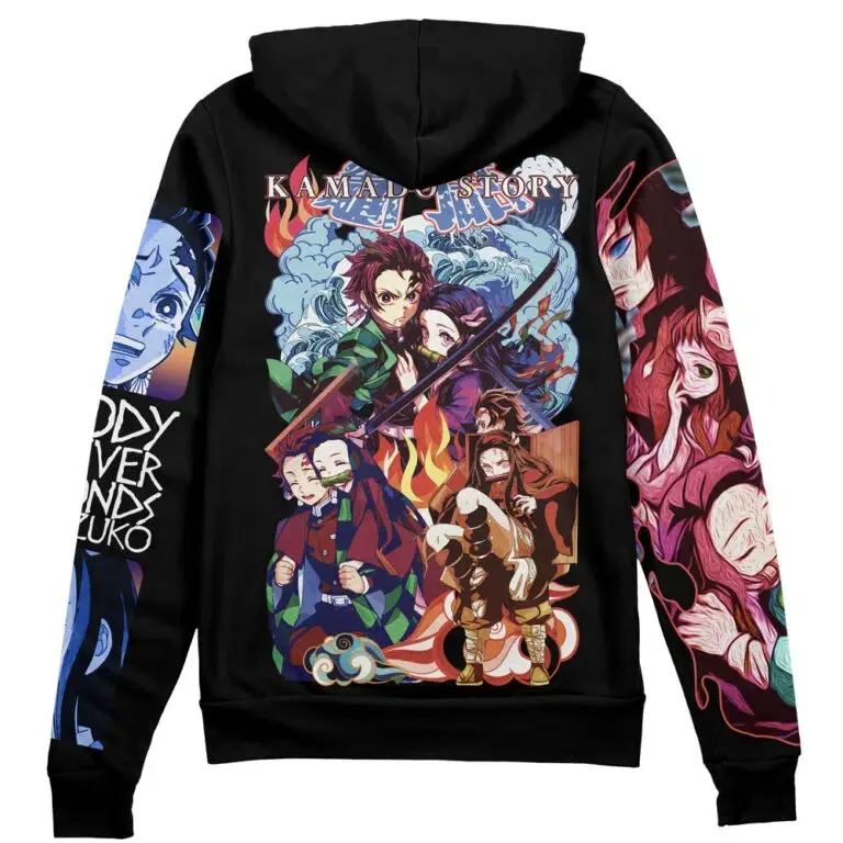 [FREESHIP] Trending 2026 Kamado Story Demon Slayer Streetwear Zip Hoodie Jacket, Anime fan zip up hoodie, Perfect for Fall & Winter with Fitted Design, Soft Comfortable Sweatshirt #anime  #hoodie #menwear #Sweatshirt