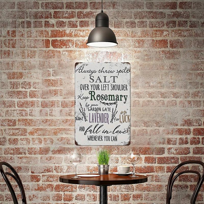 1pc 8x12" Practical Witch Metal Sign Vintage Wall Decor Magic Inspirational Gift Home