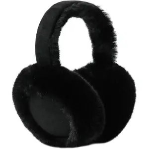 Ear Muffs for Winter Women Foldable Fuzzy Cold Outdoor Earmuffs Soft Faux Furry Ear Warmers Covers(Sheets)