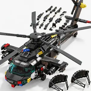 903pcs Z20 Helicopter Building Toy Set, Unisex Construction Kit, Ideal for Kids' Creative Play, Building Block Sets
