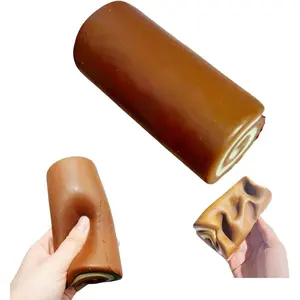 Lifelike Chocolate Slow Rising Squishy, Sticky Bread Squishy Soft Cake Slow Rise Squishies Stress Relief Fidget Toy, Calming Squeeze Toy for Adults Office Party