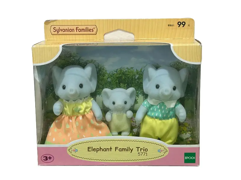 Sylvanian Families Elephant Family Trio 5771 Set Calico Critters