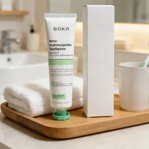 Fluoride-Free Toothpaste, Nano Hydroxyapatite Toothpaste for Sensitive Teeth, Suitable for Adults & Kids Oral Care, Eucalyptus Mint Flavor, 1 Bottle, Dental Care Toothpaste, Toothpaste Alternative