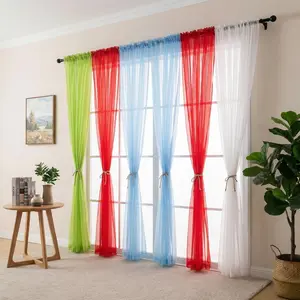 Window Wear 4 Panels 52X84Inch Premium Glowing Voile Sheer Curtains In Soft Pink Color For Home Decor Elegance And Natural Light Filtering Drapes Ft2508 Home Textile curtains curtains for bedroom cortinas para salas