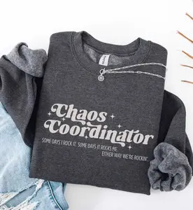 Chaos Coordinator Retro Sweatshirt or Short Sleeve T-SHIRT , ESE Teacher , Special Education Staff, Sped Graduation Gift Crewneck Medium