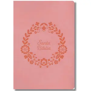 Bible Reina Valera 1960 Gift and Award / Biblia 1960 para Regalos y Premios | Leather-Touch, Pink RVR60 Gift and Award Holy Bible, LeatherTouch, Pink point large font reina valera, Large Print Reina Valera Bible with Index Spanish Edition decor
