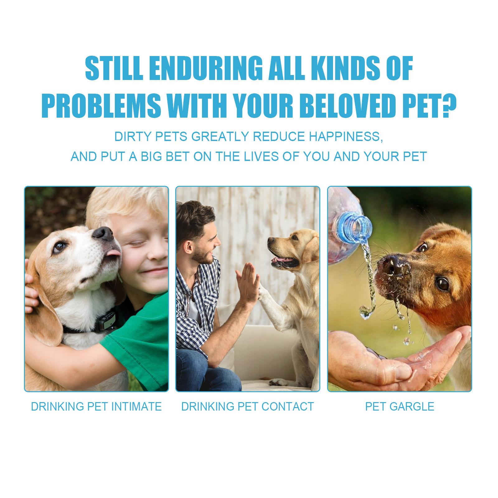 Pet toothpaste - Fresh breath, Eliminates bad breath, Removes tartar, Cleans dog and cat mouths, Edible toothpaste