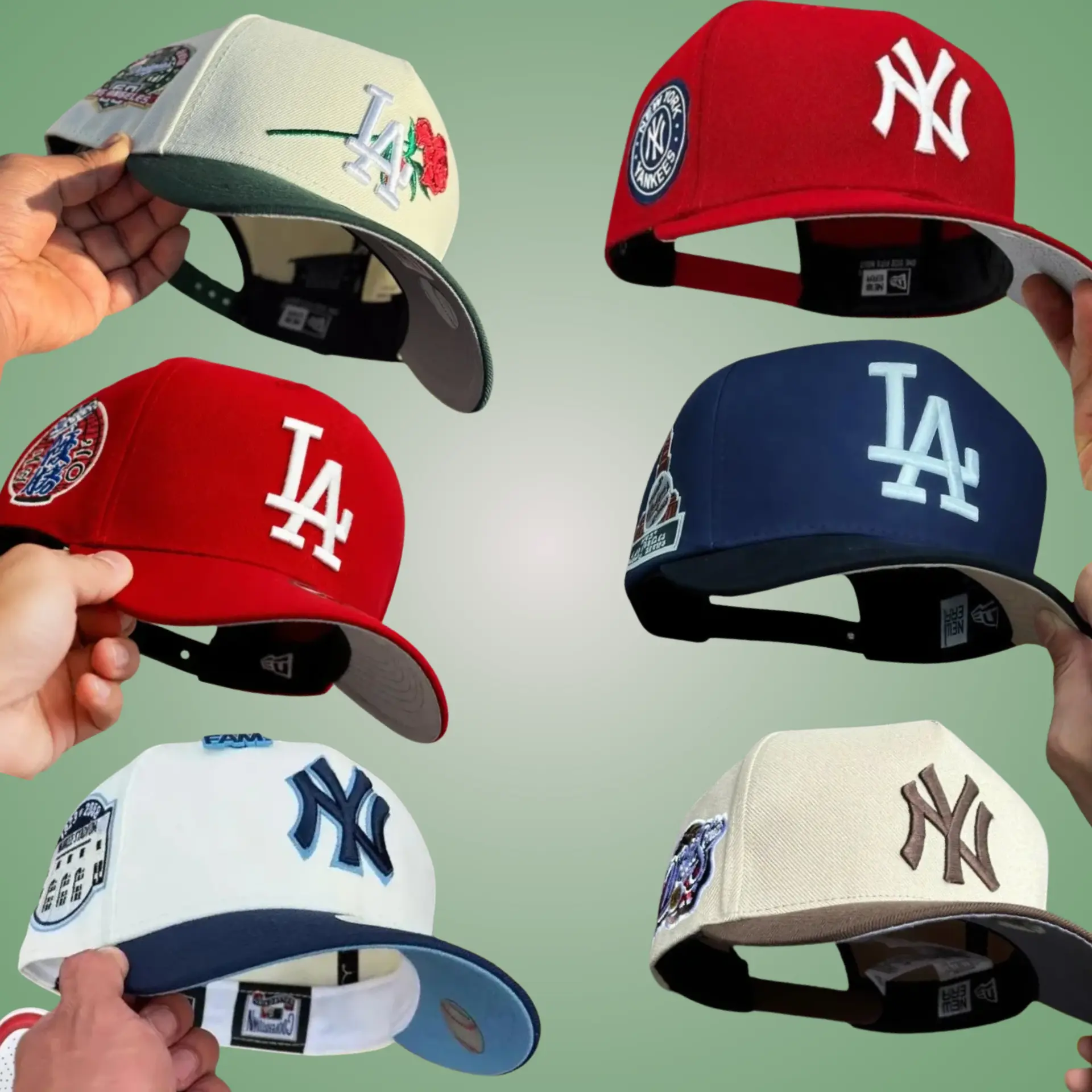New Era MLB Snapback Baseball Hat for Men Women, LA Dodgers NY Yankees Burgundy Wine Red Black Cap, Flat Bill Brim, Adjustable Closure, Premium Embroidered Graphics, Retro Vintage Trucker Design, Classic Baseball Streetwear and Hip Hop Fashion