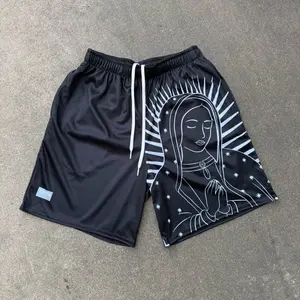 Virgen De Guadalupe Mesh Shorts