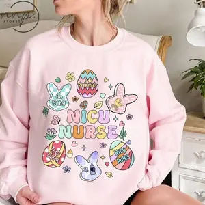 NICU Easter Shirt, Neonatal ICU Nurse Bunny T-Shirt, Spring Gift Tee Y5F