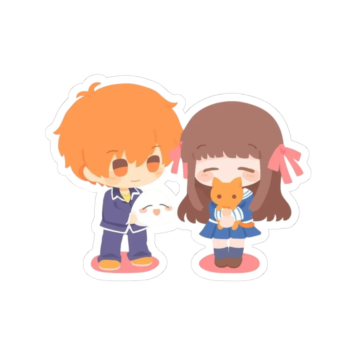 Fruits Basket Anime Chibi Kyo and Tohru Manga Cute Anime Sticker Gift Otaku Weeb