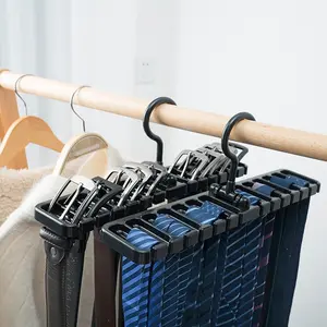 Multifunctional Belt Storage Rack, 1 Count Belt Hanger for Closet, Belt Organizer, 2 in 1 Tie and Belt Holder for Door, Wall, Home Organizer, Hanging Organizer