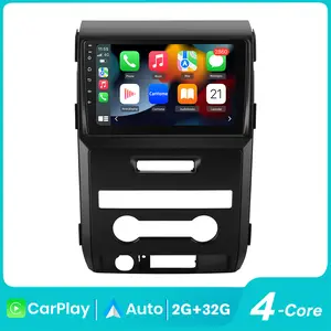 Car Stereo for Ford F150 2009-2012 touch screen has Android Auto Wireless Carplay, Bluetooth WIFI supports GPS Navigation