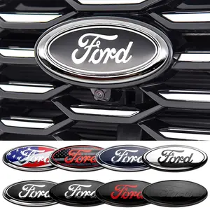 Ford Car Front Rear Emblem Sticker, Decorative Badge, Unique Exterior Decoration Accessory, Replacement Logo, Creative Modification Part