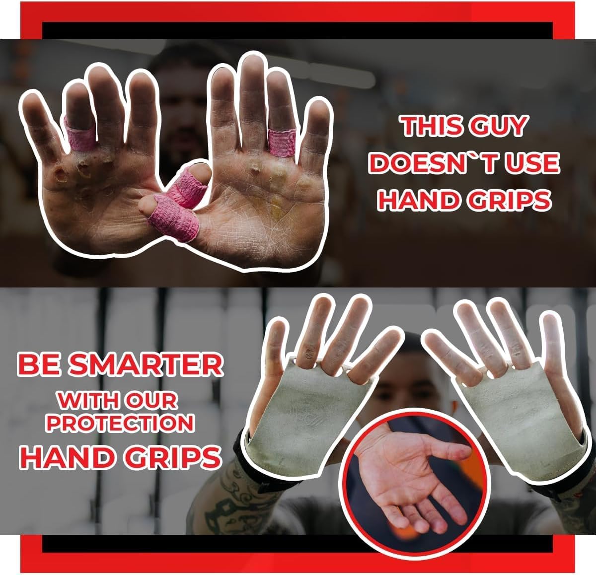 Warm Body Cold Mind Leather Hand Grips Basic for weightlifting, cross training, gymnastics, hand grips from durable leather with secure grip protect palms, prevent rips, with comfortable design for training performance Warm Body Cold Mind Leather Hand Grips Basic for weightlifting, cross training, gymnastics, hand grips from durable leather with secure grip protect palms, prevent rips, with comfortable design for training performance