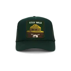 Friday Feelin Stay Wild Hat in Green Unisex
