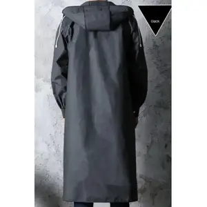 Men's reusable long raincoat, long-sleeved windproof waterproof warlick, suitable for hiking fishing dogs hiking outdoor activities