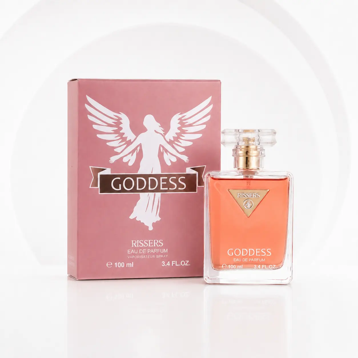 RISSERS GODDESS Perfume for Women, Long Lasting Eau De Parfum 100ml, Floral Fruity Citrus Woody Fragrance with Jasmine, Vanilla & Sandalwood Notes, Elegant Warm Sweet Scent Spray, Luxury Gift for Birthday, Daily Wear, Date Night, Anniversary & Party